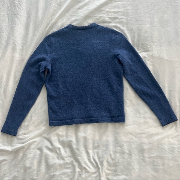 Neiman Marcus 100% Superfine Cashmere Cree Neck Pull Over Sweater - Picture 7 of 7